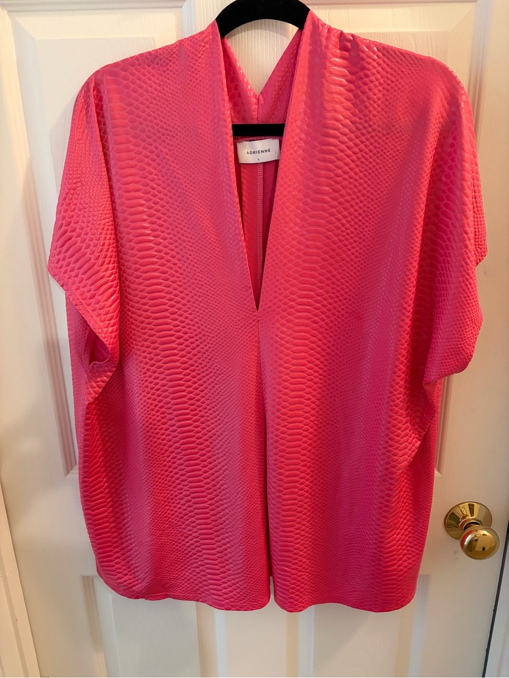 Adrienne Hot Pink Textured Top